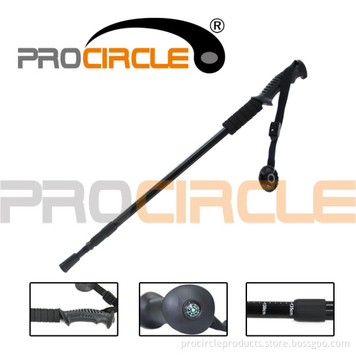 Durable Anti Shock Alpenstock with Compass (PC-AC1001)